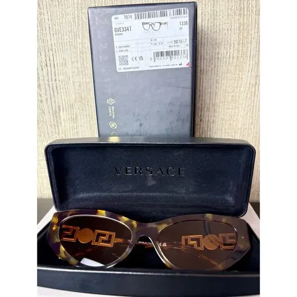 Versace Cat Eye Havana Brown Gradient Sunglasses 4470-B - Picture 5 of 7